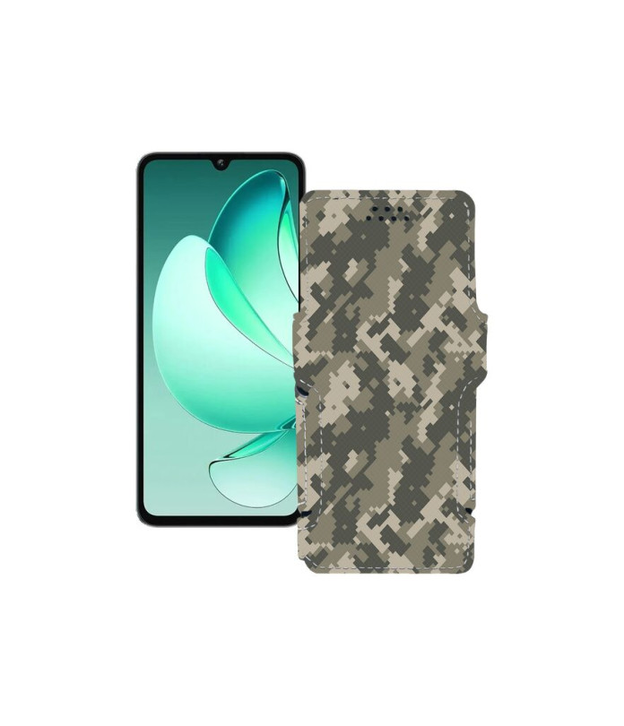 Чохол-книжка з екошкіри для телефону Oukitel C60 Pro