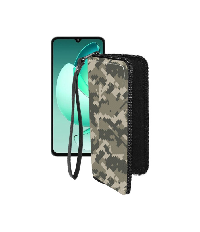 Чохол-гаманець з екошкіри для телефону Oukitel C60 Pro