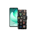 Чохол-книжка з екошкіри для телефону Oukitel C60 Pro