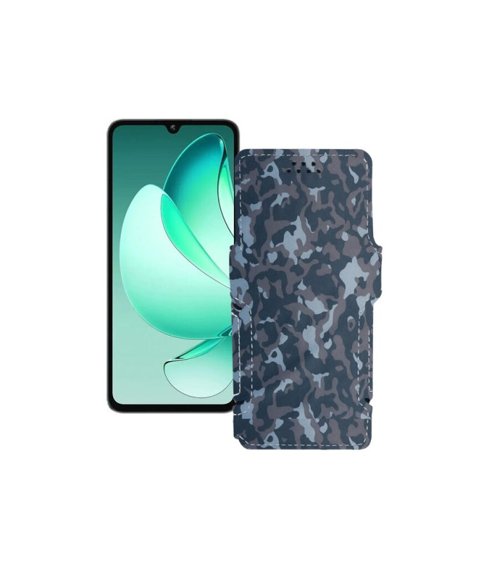 Чохол-книжка з екошкіри для телефону Oukitel C60 Pro