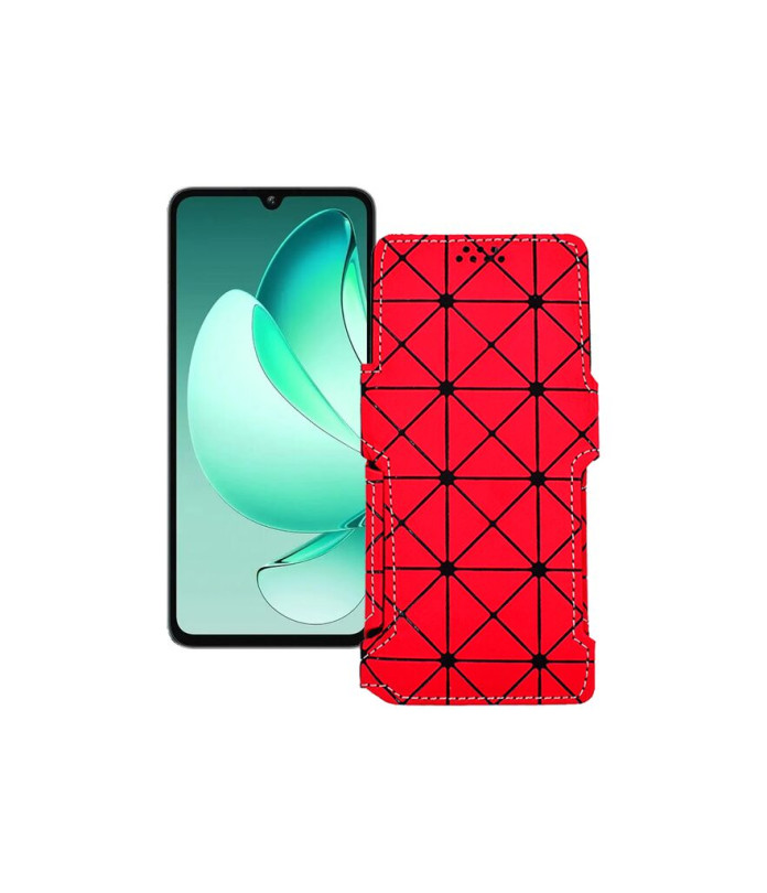 Чохол-книжка з екошкіри для телефону Oukitel C60 Pro