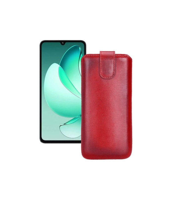 Витяжка з екошкіри для телефону Oukitel C60 Pro