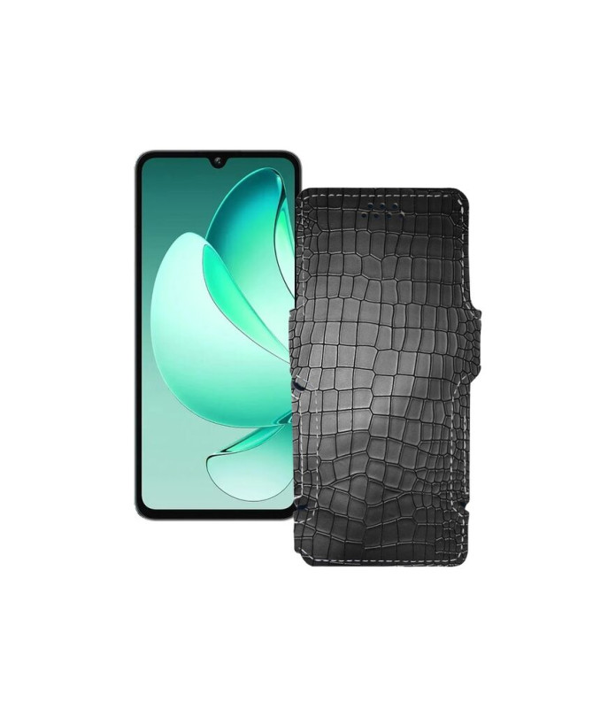 Чохол-книжка з екошкіри для телефону Oukitel C60 Pro