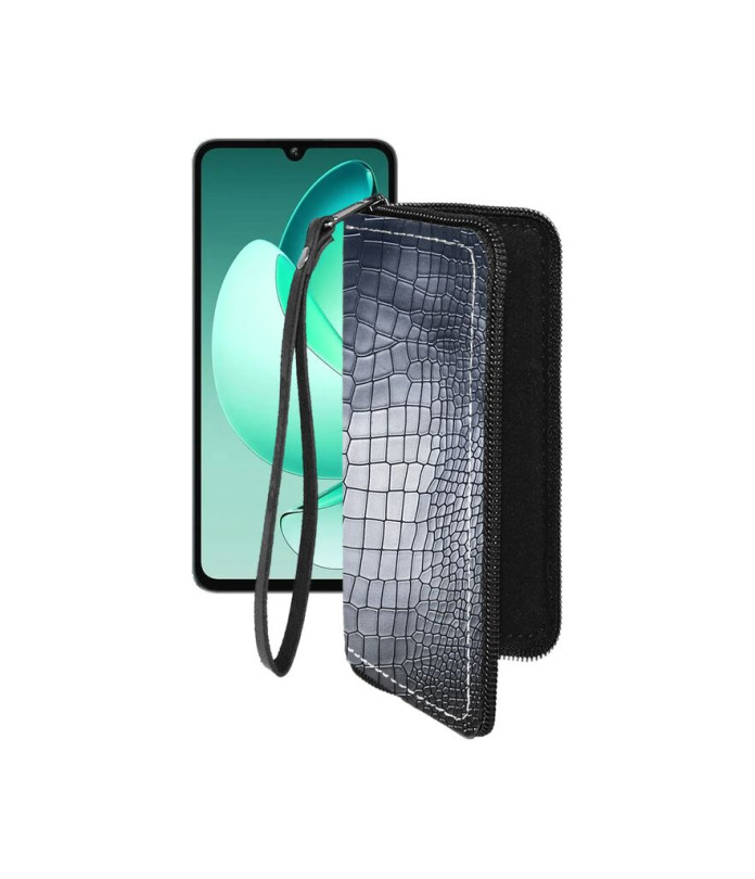 Чохол-гаманець з екошкіри для телефону Oukitel C60 Pro