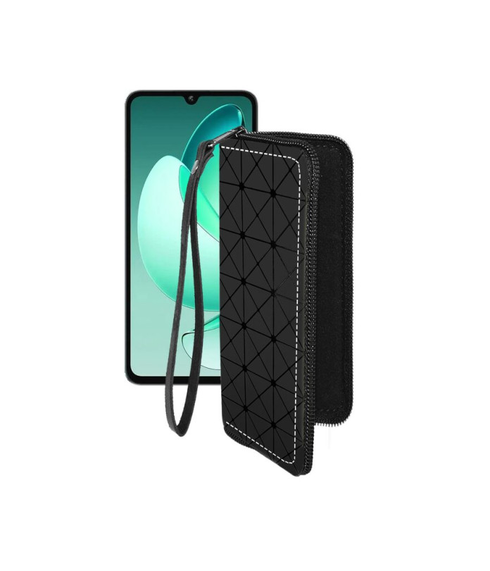 Чохол-гаманець з екошкіри для телефону Oukitel C60 Pro