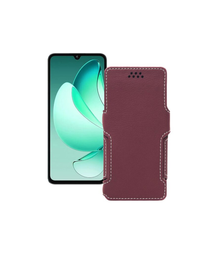 Чохол-книжка з екошкіри для телефону Oukitel C60 Pro
