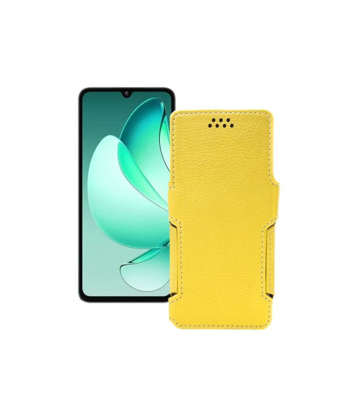 Чохол-книжка з екошкіри для телефону Oukitel C60 Pro