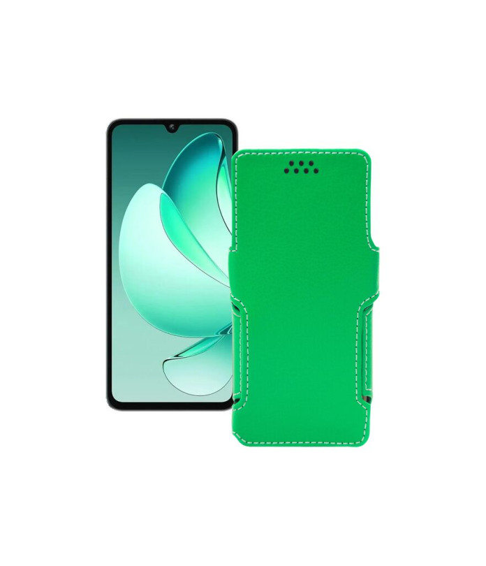 Чохол-книжка з екошкіри для телефону Oukitel C60 Pro