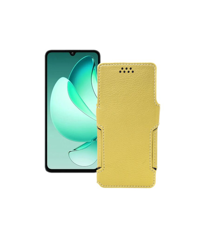 Чохол-книжка з екошкіри для телефону Oukitel C60 Pro