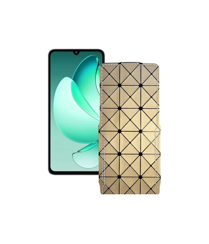 Чохол-флип з екошкіри для телефону Oukitel C60 Pro