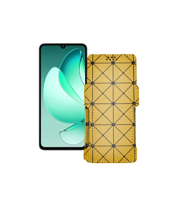 Чохол-книжка з екошкіри для телефону Oukitel C60 Pro