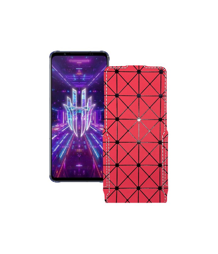 Чохол-флип з екошкіри для телефону ZTE Nubia Red Magic 7S