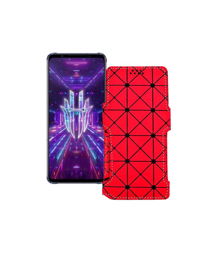 Чохол-книжка з екошкіри для телефону ZTE Nubia Red Magic 7S