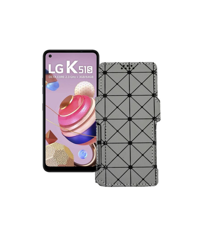 Чохол-книжка з екошкіри для телефону LG K51s