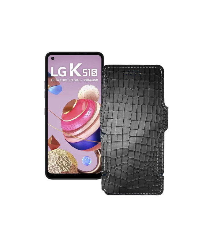 Чохол-книжка з екошкіри для телефону LG K51s