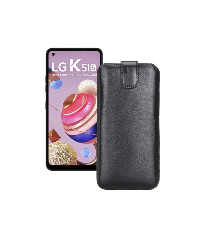 Витяжка з екошкіри для телефону LG K51s