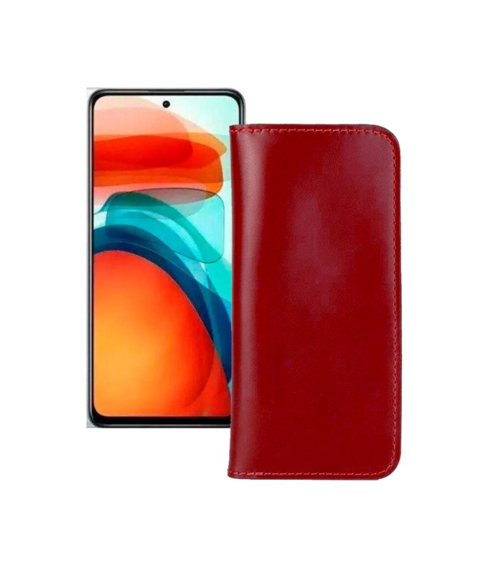 Портмоне з шкіри для телефону Xiaomi Redmi Note 10 pro (китайская версия)