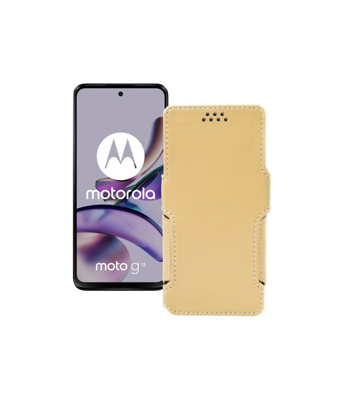 Чохол-книжка з екошкіри для телефону Motorola Moto G13