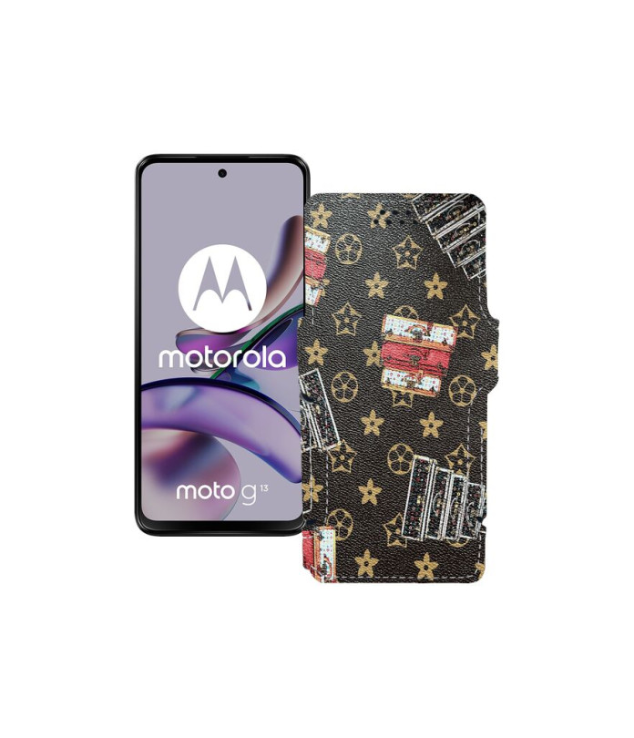 Чохол-книжка з екошкіри для телефону Motorola Moto G13