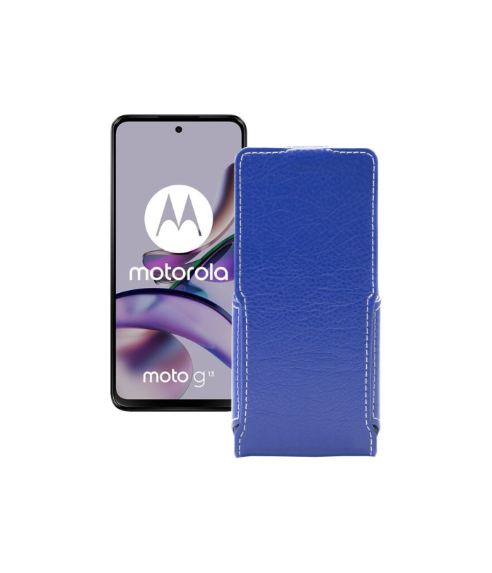 Чохол-флип з екошкіри для телефону Motorola Moto G13