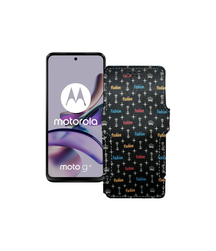 Чохол-книжка з екошкіри для телефону Motorola Moto G13