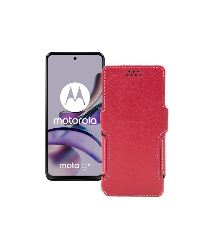 Чохол-книжка з екошкіри для телефону Motorola Moto G13