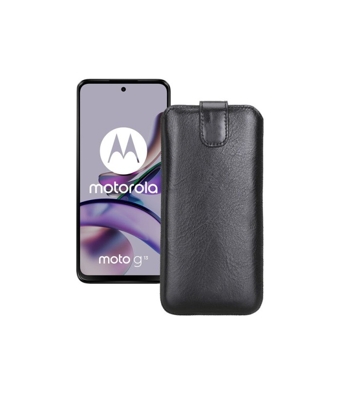 Витяжка з екошкіри для телефону Motorola Moto G13