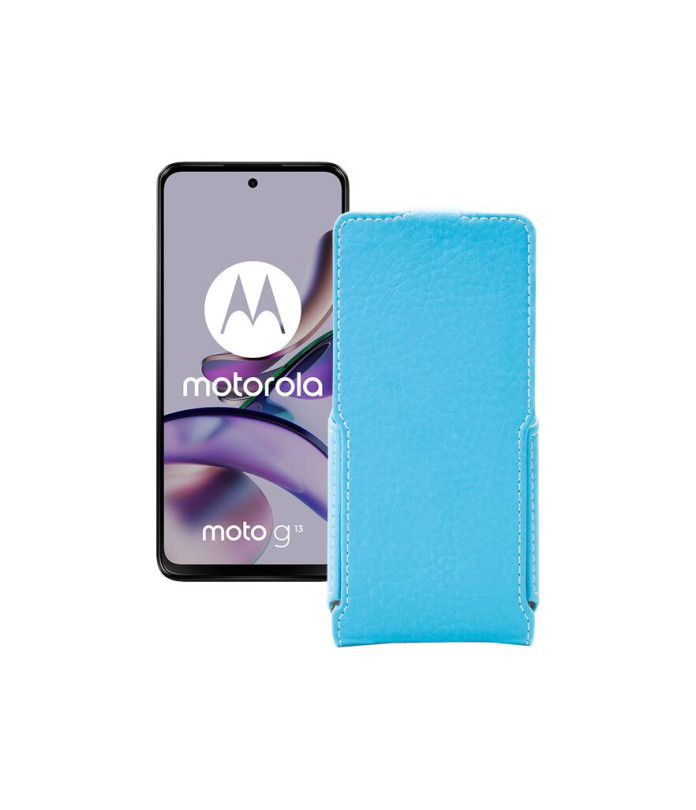 Чохол-флип з екошкіри для телефону Motorola Moto G13