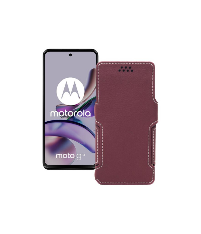 Чохол-книжка з екошкіри для телефону Motorola Moto G13