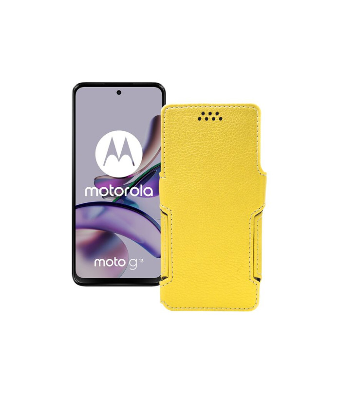 Чохол-книжка з екошкіри для телефону Motorola Moto G13