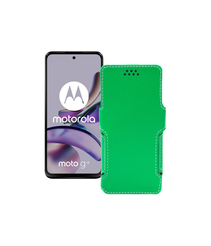 Чохол-книжка з екошкіри для телефону Motorola Moto G13