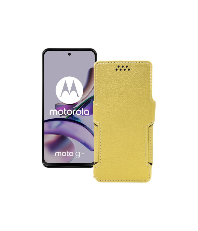 Чохол-книжка з екошкіри для телефону Motorola Moto G13