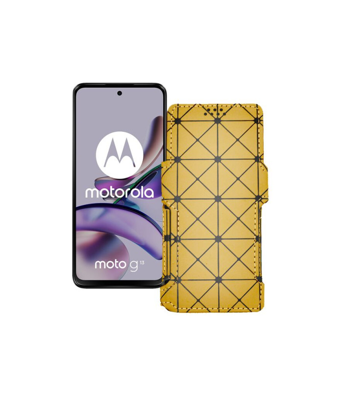 Чохол-книжка з екошкіри для телефону Motorola Moto G13