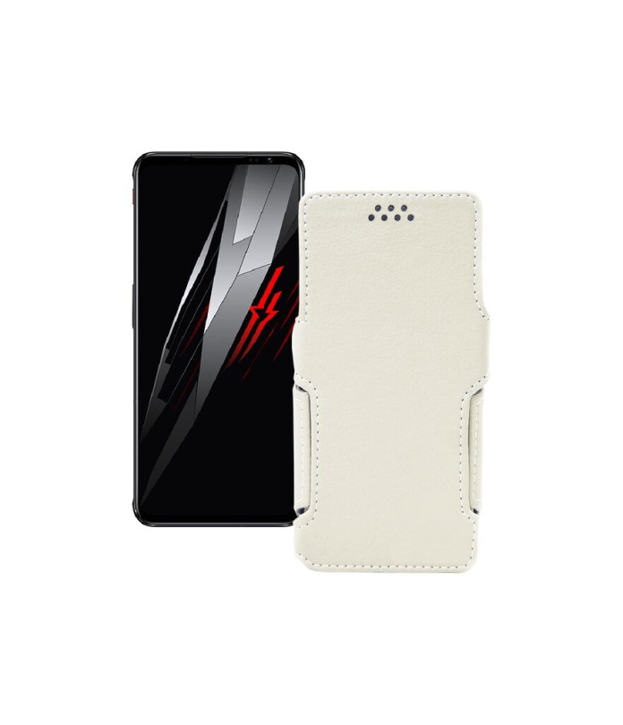 Чохол-книжка з екошкіри для телефону ZTE Nubia Red Magic 6 Pro