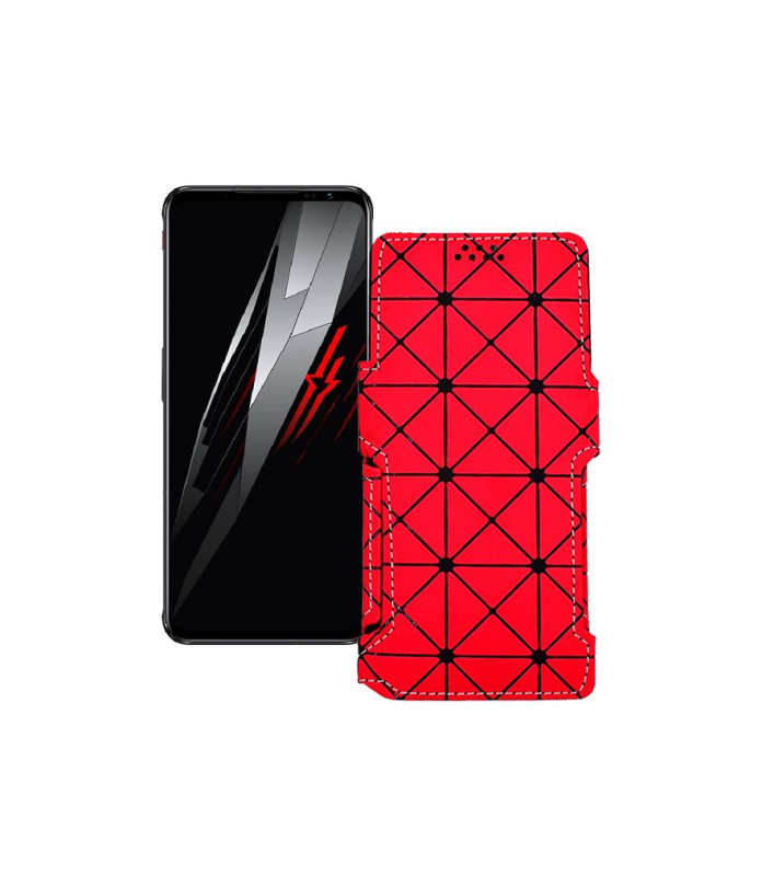 Чохол-книжка з екошкіри для телефону ZTE Nubia Red Magic 6 Pro