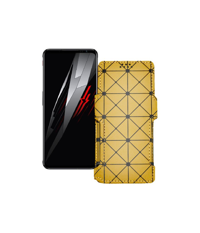 Чохол-книжка з екошкіри для телефону ZTE Nubia Red Magic 6 Pro