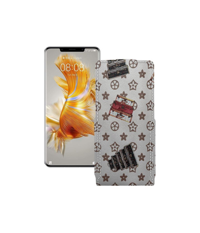 Чохол-флип з екошкіри для телефону Huawei Mate 50 pro