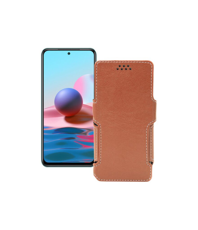 Чохол-книжка з екошкіри для телефону Xiaomi Redmi Note 10 2021