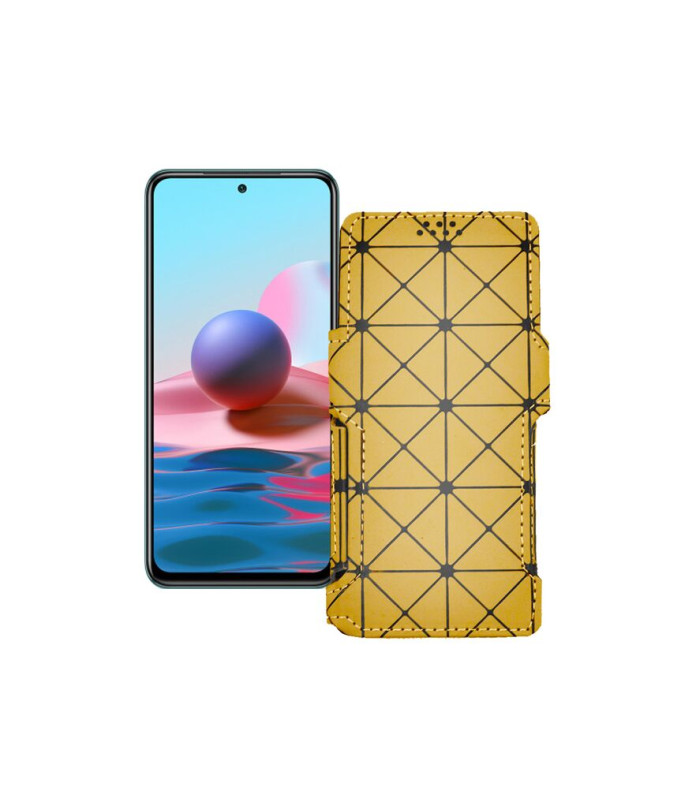 Чохол-книжка з екошкіри для телефону Xiaomi Redmi Note 10 2021