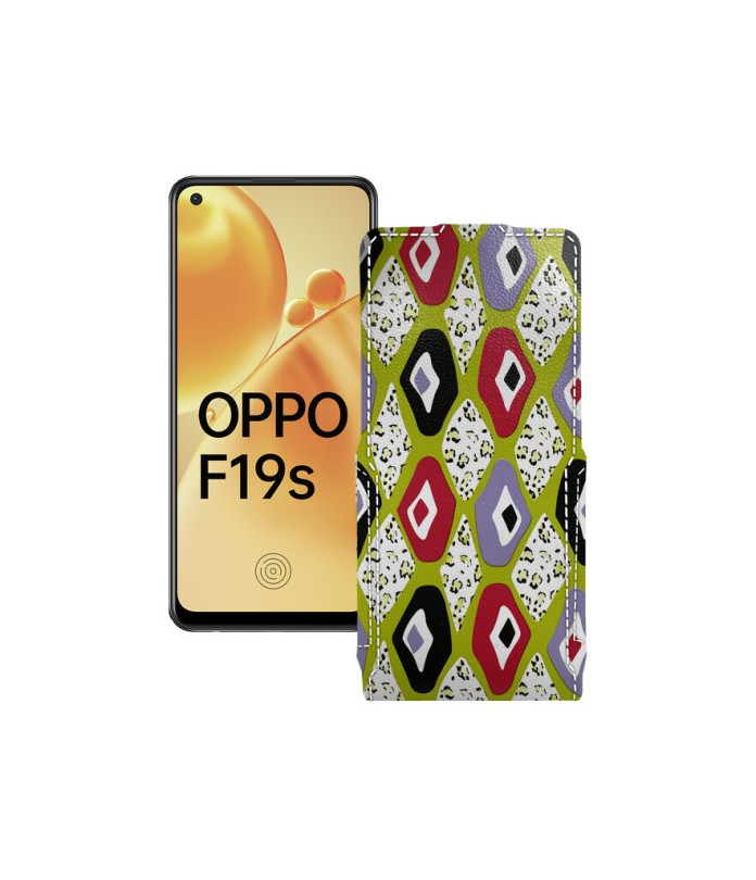 Чохол-флип з екошкіри для телефону OPPO F19s