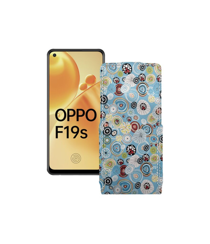 Чохол-флип з екошкіри для телефону OPPO F19s