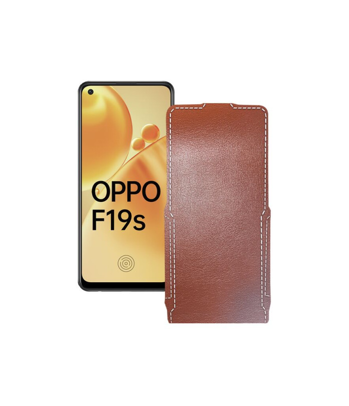 Чохол-флип з екошкіри для телефону OPPO F19s