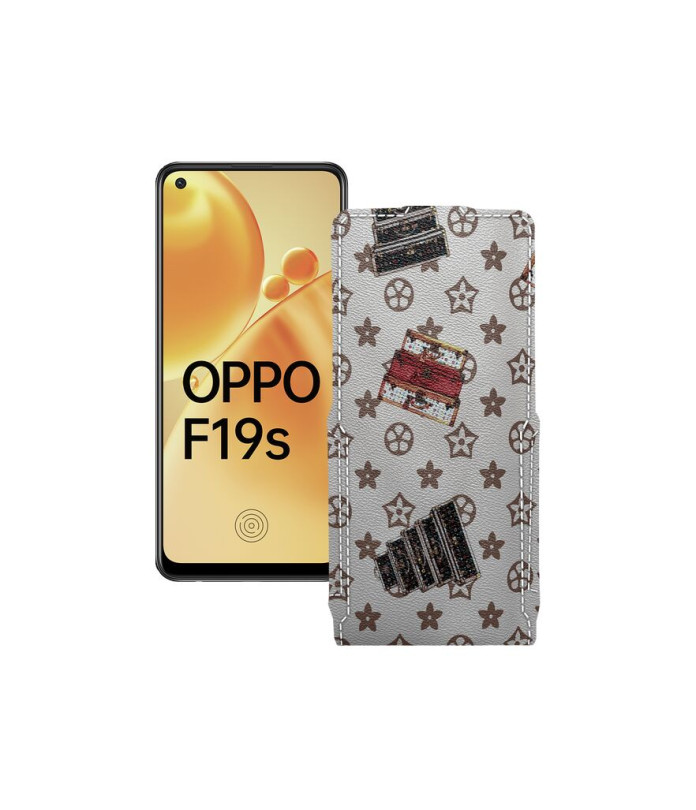 Чохол-флип з екошкіри для телефону OPPO F19s