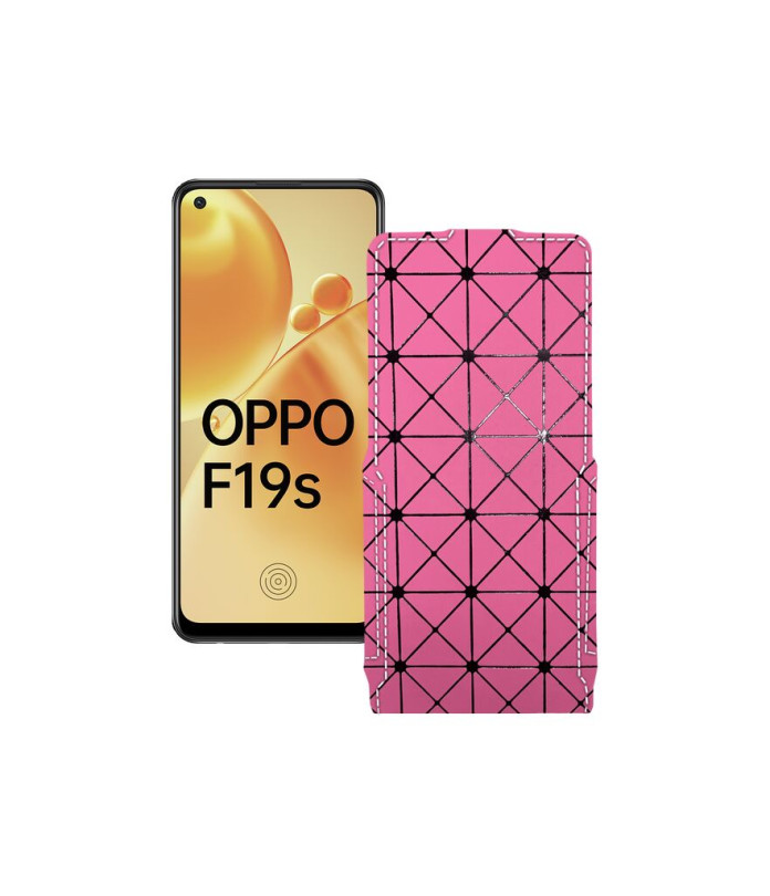 Чохол-флип з екошкіри для телефону OPPO F19s