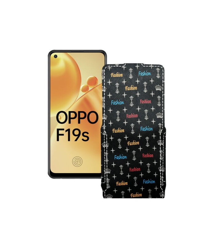 Чохол-флип з екошкіри для телефону OPPO F19s