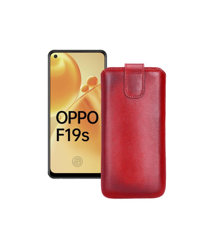 Витяжка з екошкіри для телефону OPPO F19s