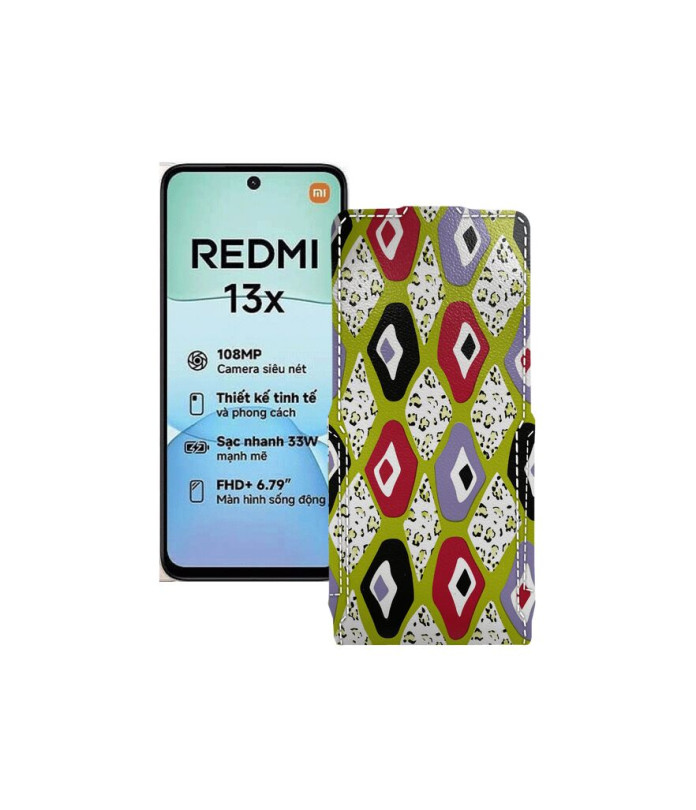 Чохол-флип з екошкіри для телефону Xiaomi Redmi 13x
