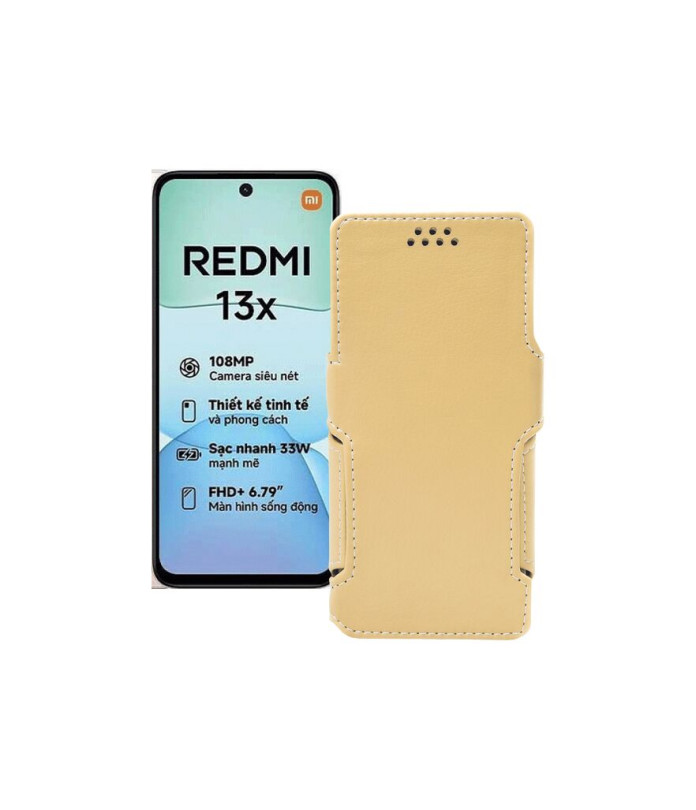 Чохол-книжка з екошкіри для телефону Xiaomi Redmi 13x