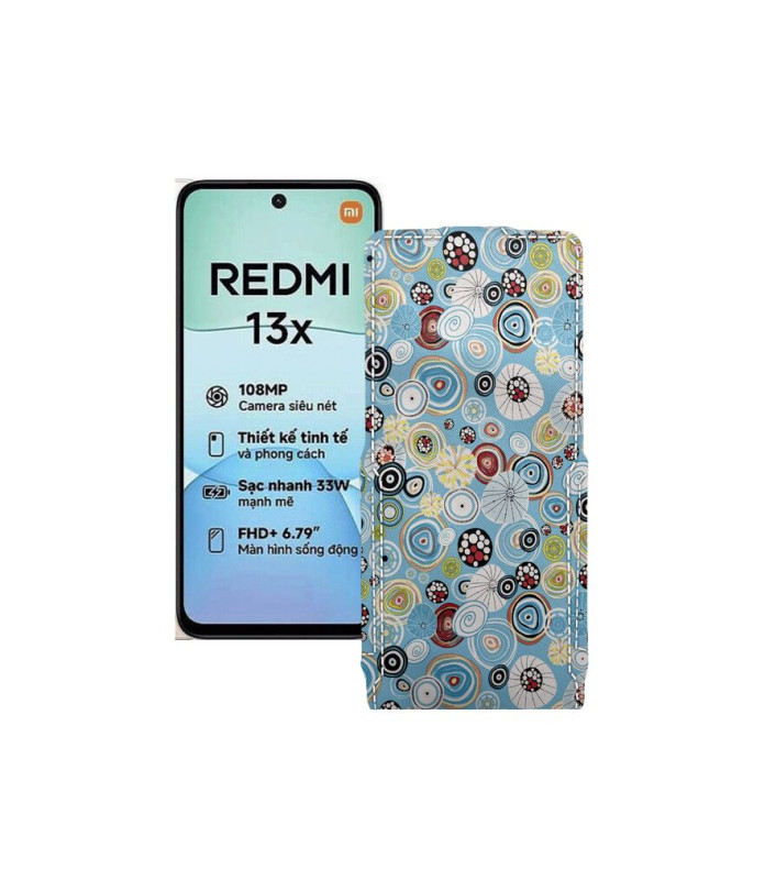 Чохол-флип з екошкіри для телефону Xiaomi Redmi 13x
