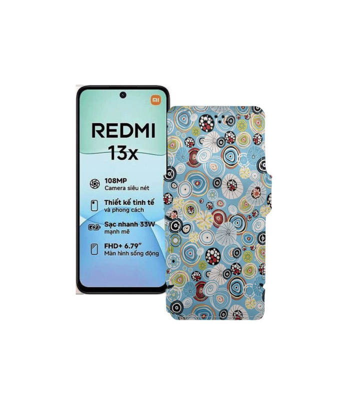 Чохол-книжка з екошкіри для телефону Xiaomi Redmi 13x